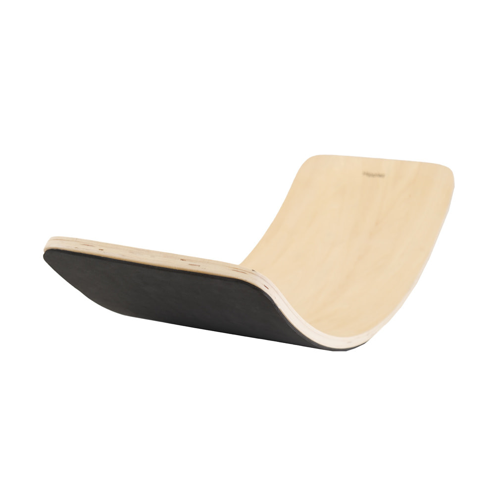  Balance board naturel met beschermmat zwart