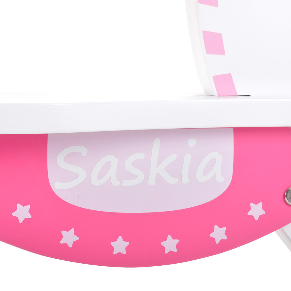 Bandits & Angels Sticker met eigen naam wit