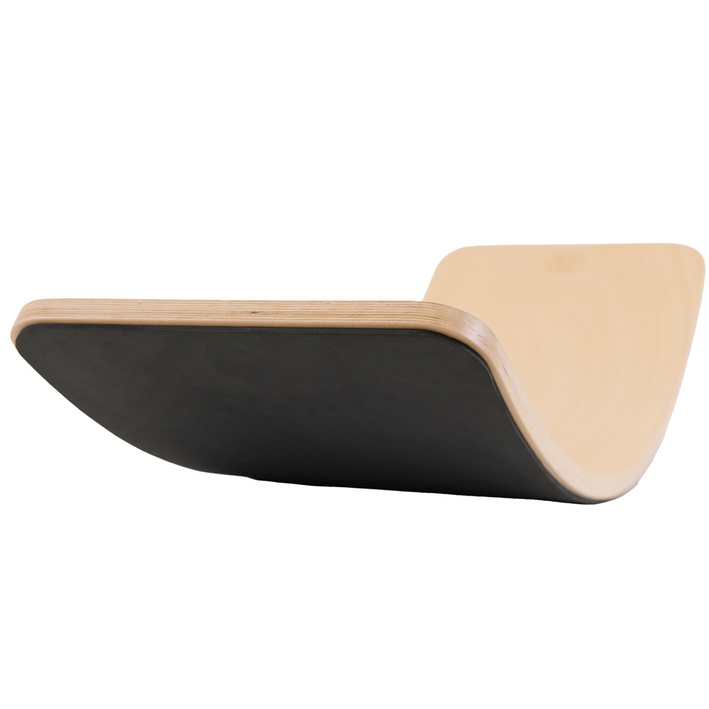  Balance board naturel met beschermmat zwart