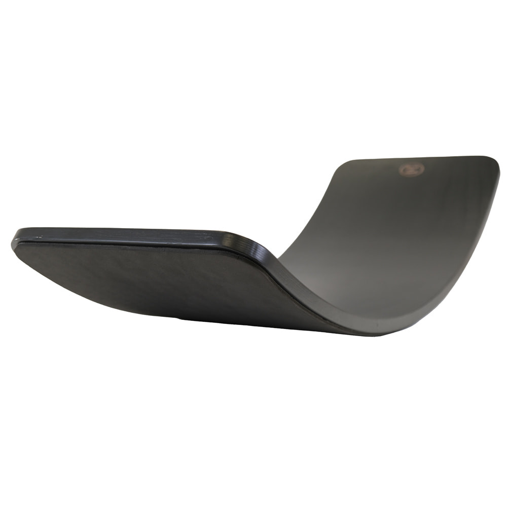  Balance board zwart met beschermmat zwart