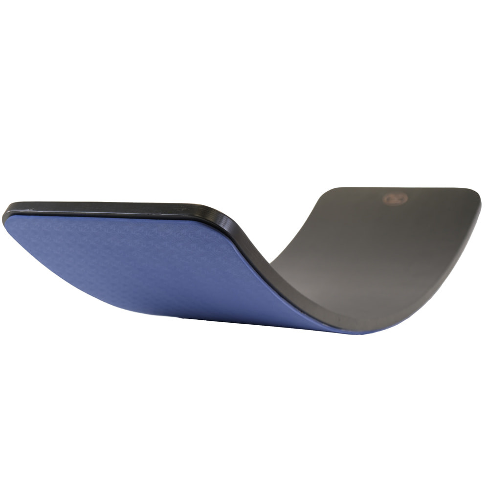  Balance board zwart met beschermmat donkerblauw